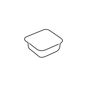 Grated-Single-serving tubs